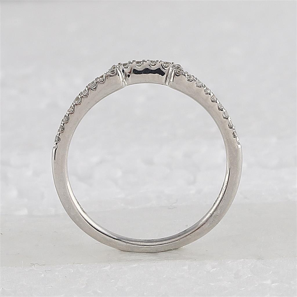14k White Gold Princess Diamond Halo Bridal Wedding Ring Set 1 Cttw