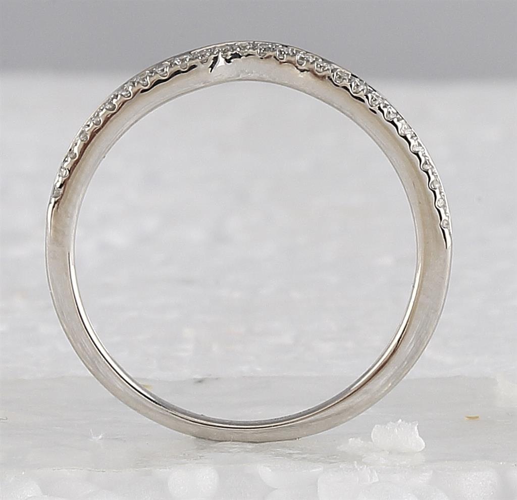 14k White Gold Round Diamond Bridal Wedding Ring Set 1 Cttw