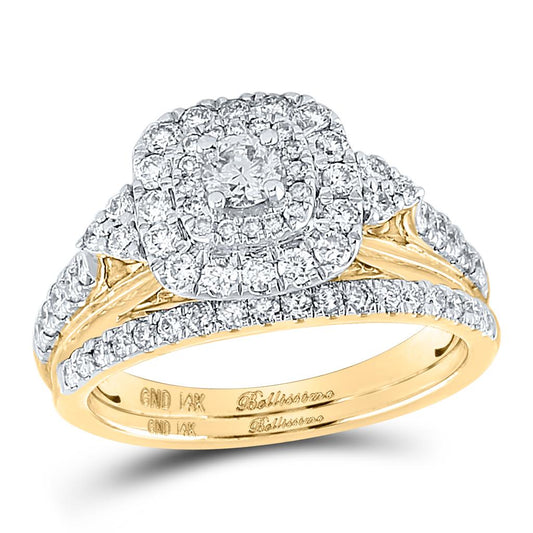 1CT-Diamond 1/5CT-CRD BELLISSEMO BRIDAL SET CERTIFIED