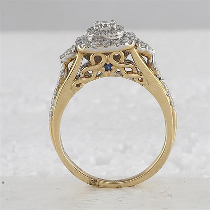 1CT-Diamond 1/5CT-CRD BELLISSEMO BRIDAL SET CERTIFIED