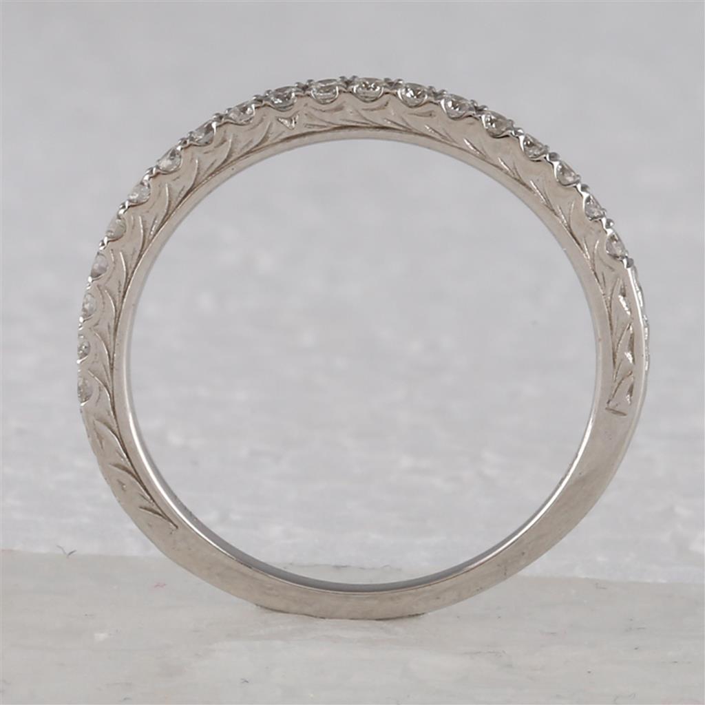 14k White Gold Round Diamond Bridal Wedding Ring Set 1-1/2 Cttw