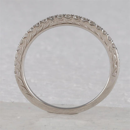 14k White Gold Round Diamond Bridal Wedding Ring Set 1-1/2 Cttw