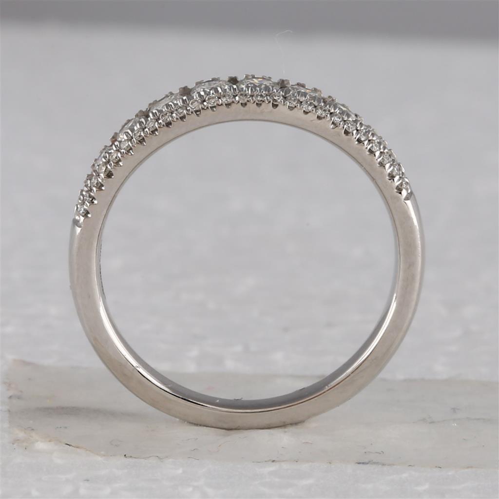 14k White Gold Round Diamond Bridal Wedding Ring Set 2 Cttw (Certified)