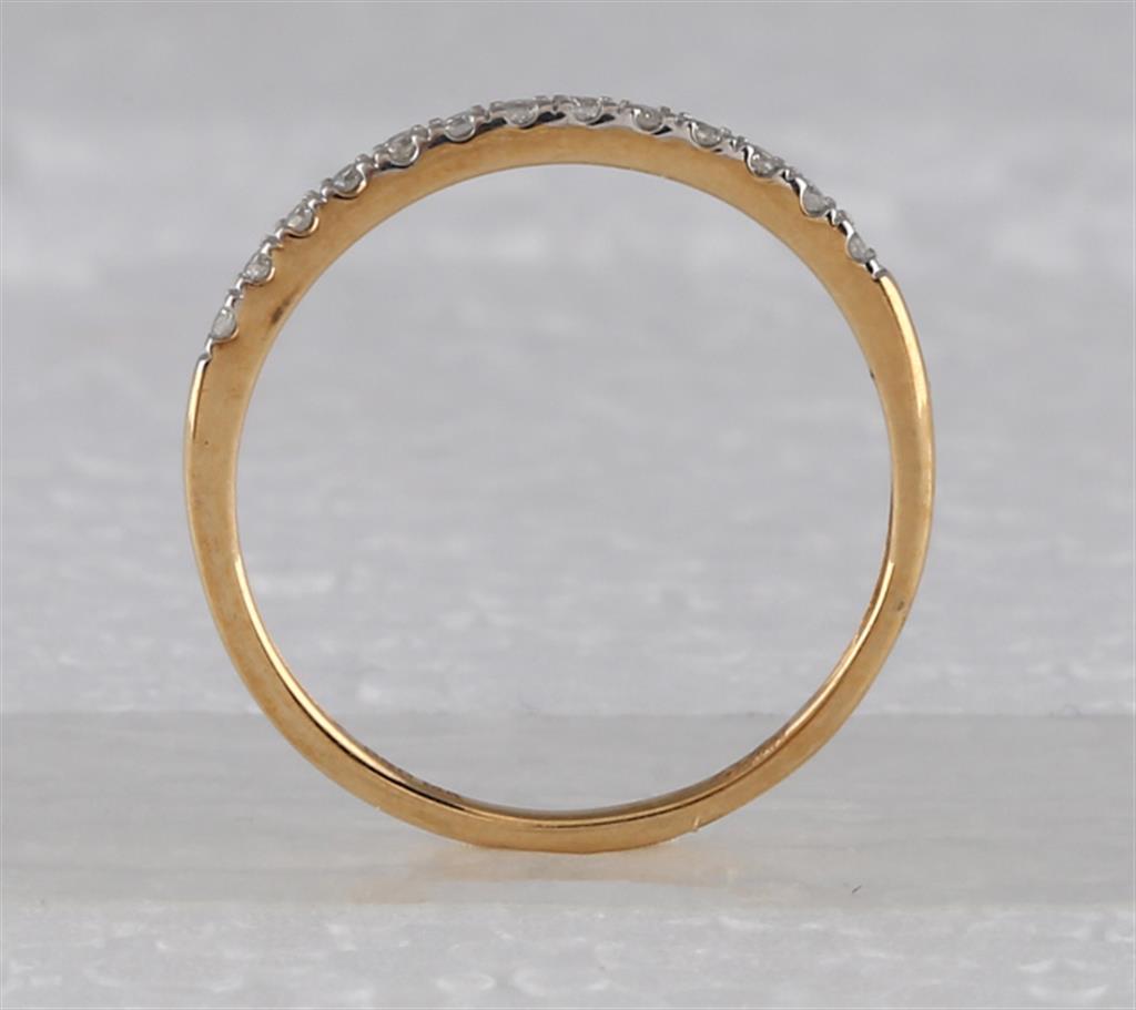14k Yellow Gold Princess Diamond Bridal Wedding Ring Set 1/2 Cttw
