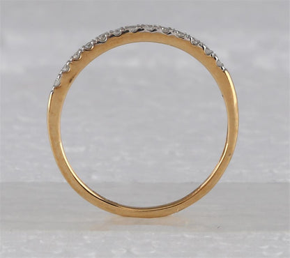 14k Yellow Gold Princess Diamond Bridal Wedding Ring Set 1/2 Cttw