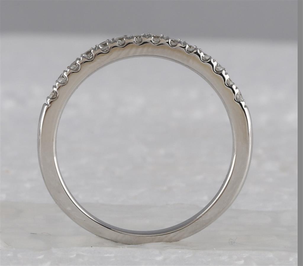 14k White Gold Round Diamond Bridal Wedding Ring Set 1-3/8 Cttw (Certified)