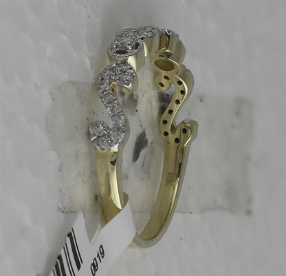 14k White Gold Round Diamond Band Ring 1/4 Cttw