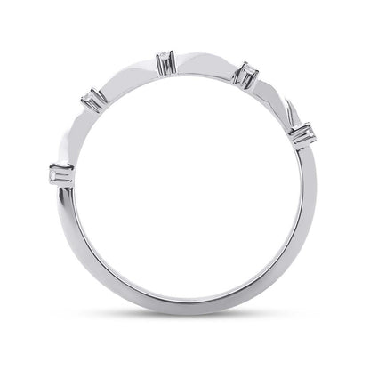 14k White Gold Round Diamond Bridal Wedding Ring Set 1 Cttw (Certified)