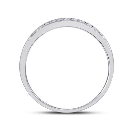 14k White Gold Round Diamond Halo Bridal Wedding Ring Set 1/2 Cttw