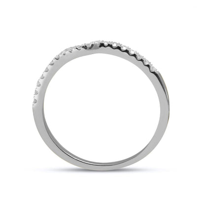 14k White Gold Round Diamond Bridal Wedding Ring Set 3/4 Cttw