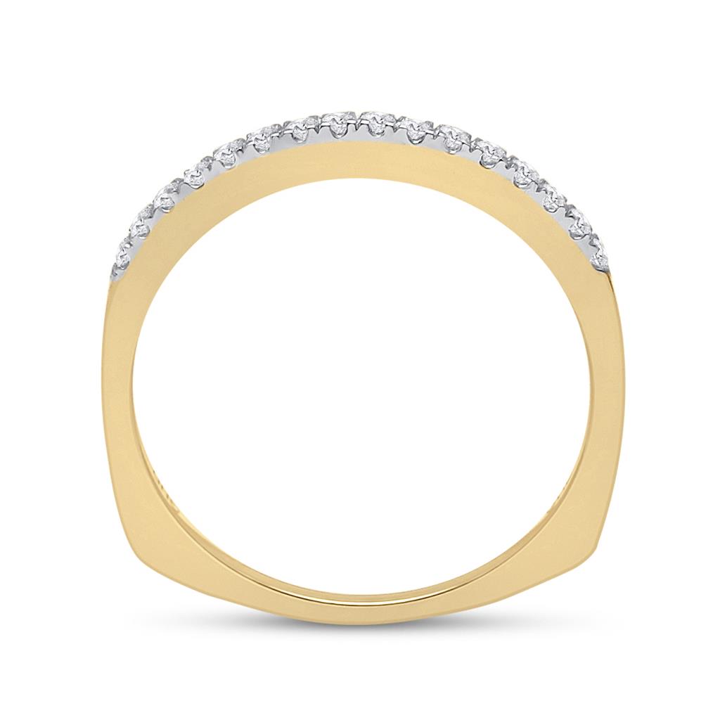14k Yellow Gold Round Diamond Bridal Wedding Ring Set 1 Cttw