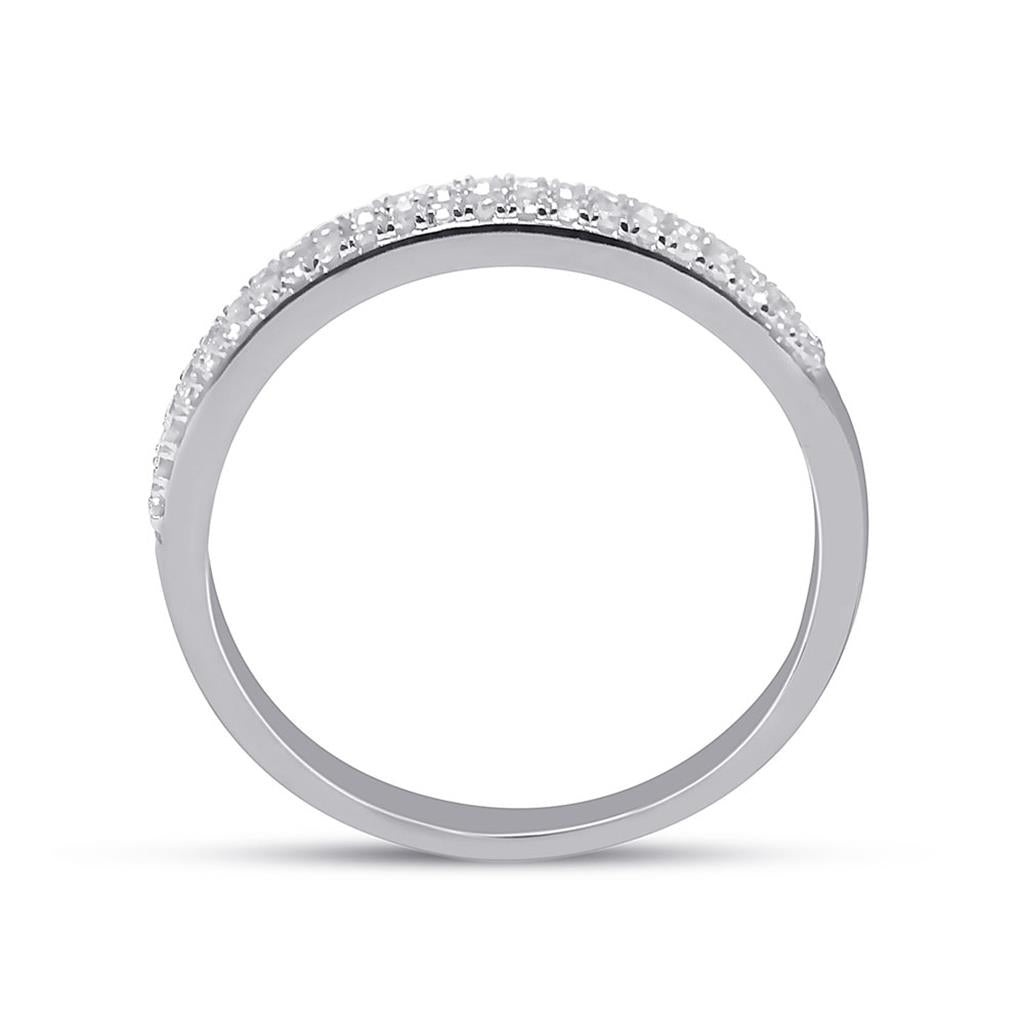 14k White Gold Round Diamond Bridal Wedding Ring Set 3/4 Cttw