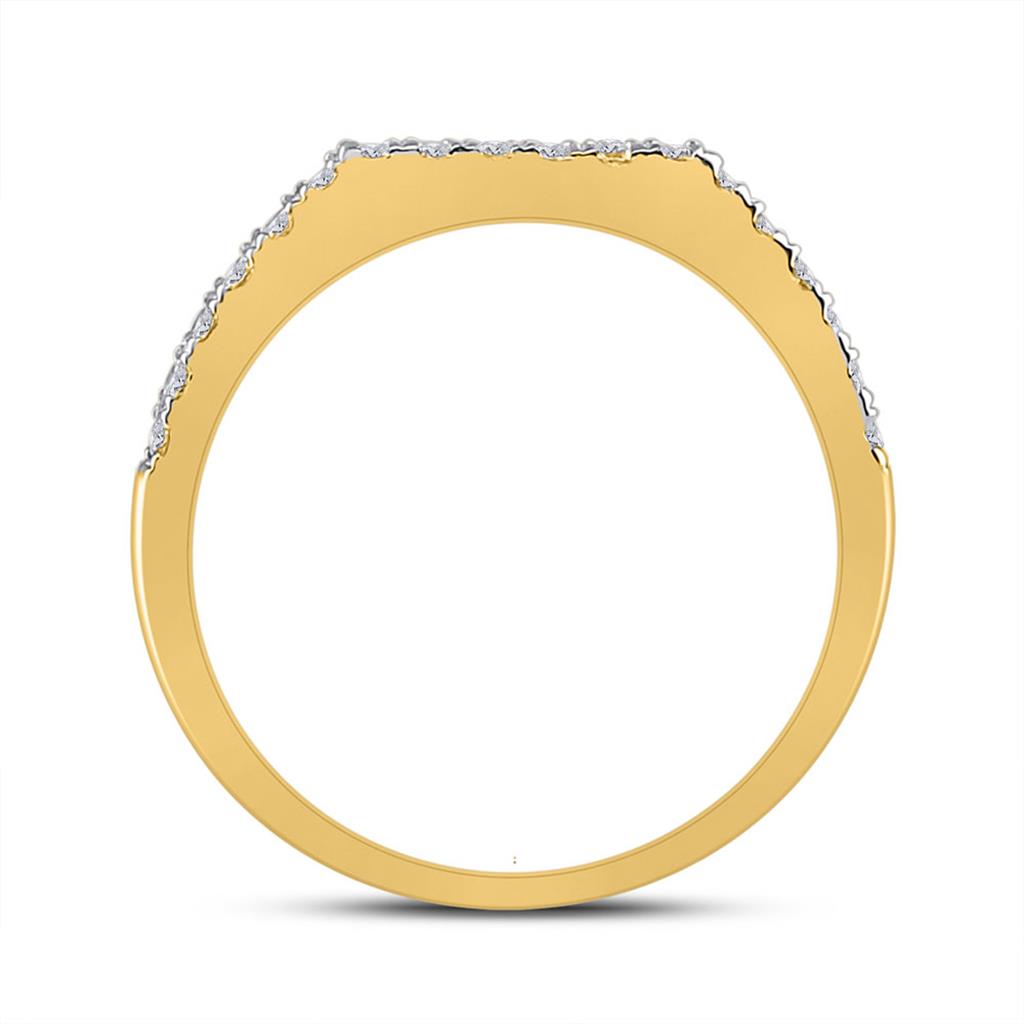 14k Yellow Gold Princess Diamond Bridal Wedding Ring Set 5 Cttw