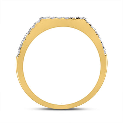 14k Yellow Gold Princess Diamond Bridal Wedding Ring Set 5 Cttw
