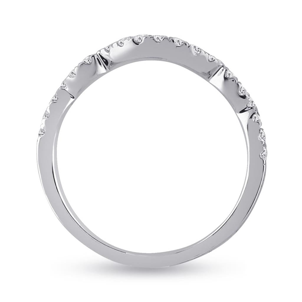 14k White Gold Round Diamond Bridal Wedding Ring Set 1-1/3 Cttw