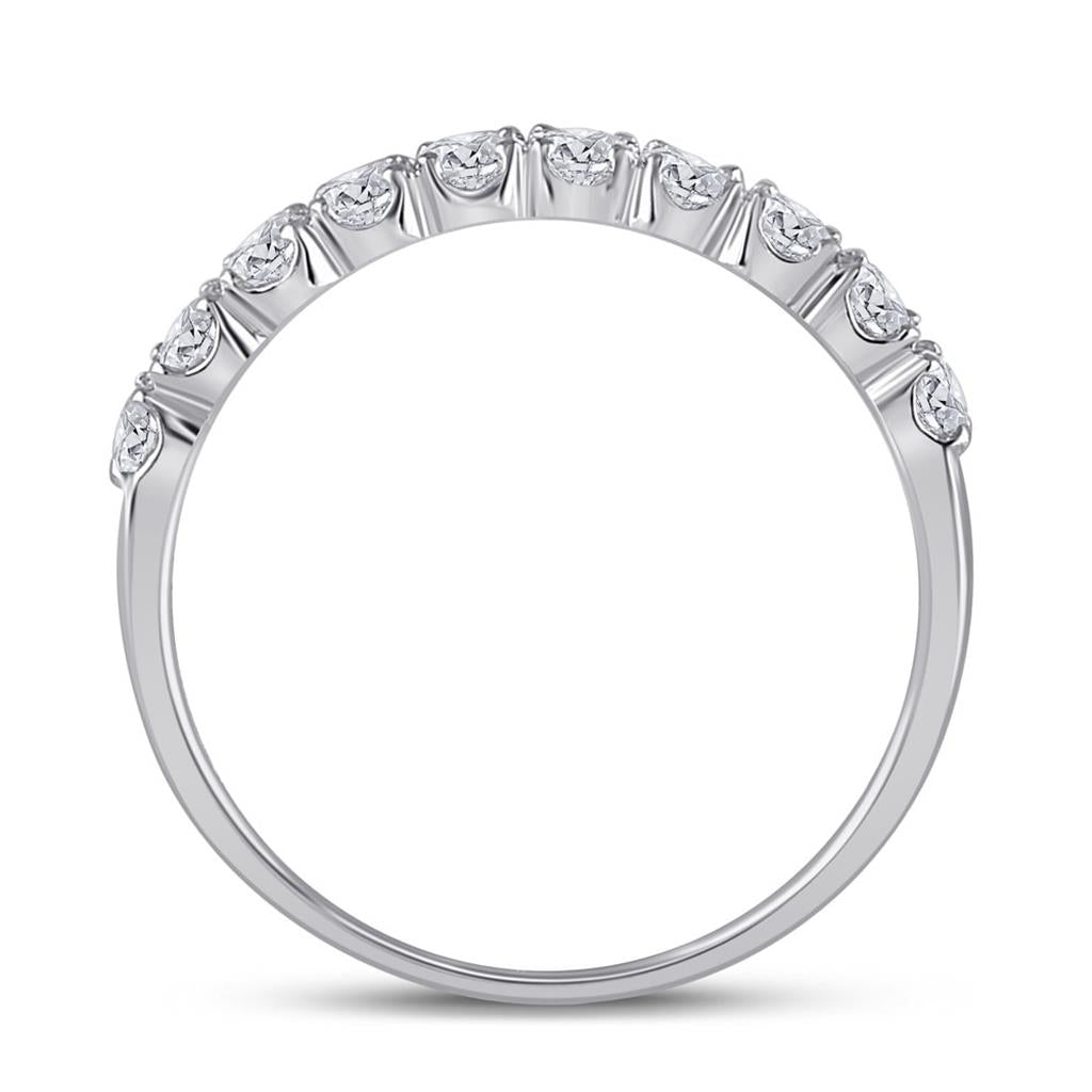 14k White Gold Princess Diamond Bridal Wedding Ring Set 2 Cttw (Certified)