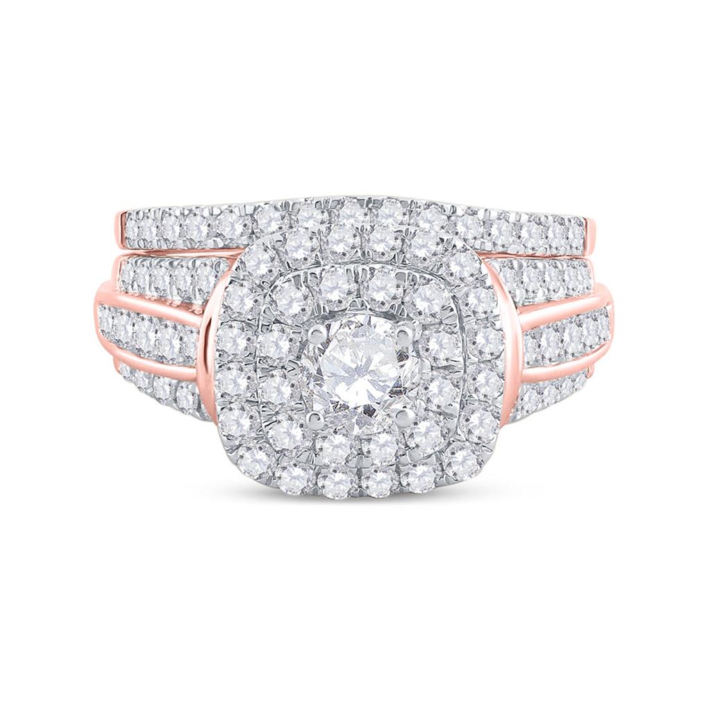 2CT-Diamond 1/2CT-CRD BELLISIMO BRIDAL SET CERTIFIED