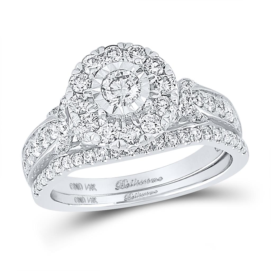 1CT-Diamond 1/5CT-CRD BELLISIMO BRIDAL SET CERTIFIED