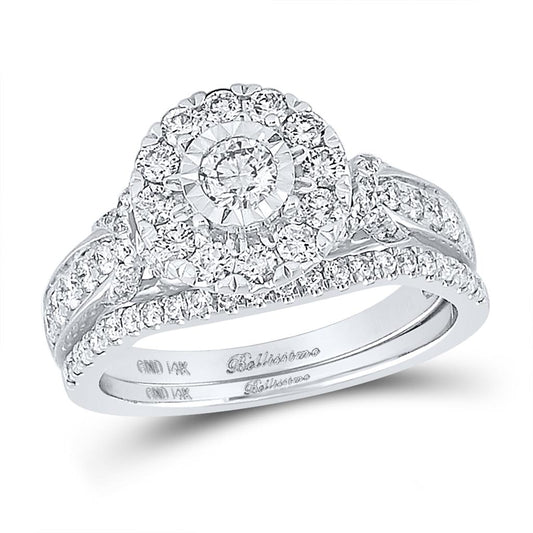 1CT-Diamond 1/5CT-CRD BELLISIMO BRIDAL SET CERTIFIED