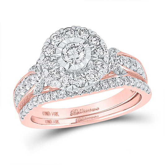 1CT-Diamond 1/5CT-CRD BELLISSIMO BRIDAL SET CERTIFIED
