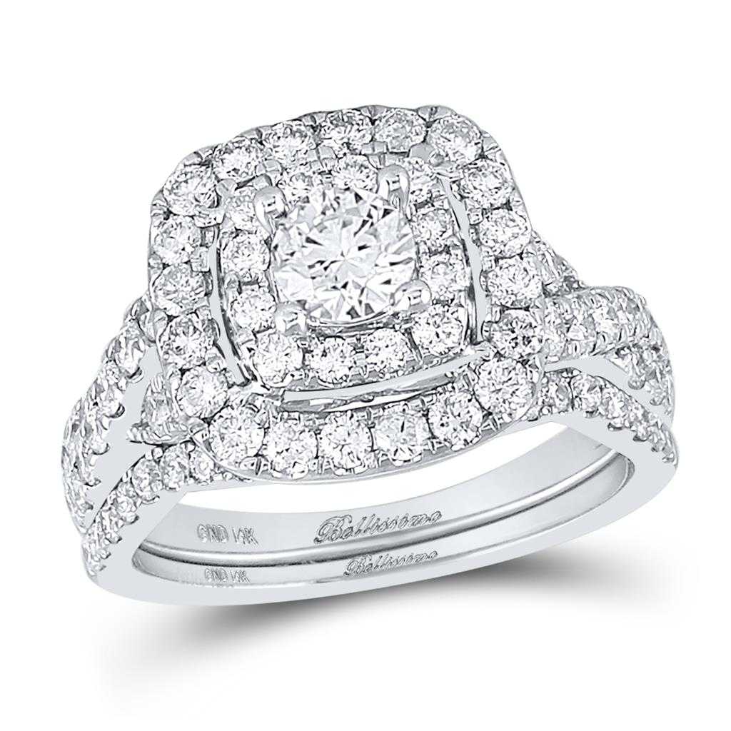 2 CT-Diamond 1/2CT-CRD BELLISIMMO BRIDAL SET CERTIFIED