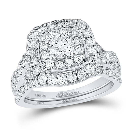 2 CT-Diamond 1/2CT-CRD BELLISIMMO BRIDAL SET CERTIFIED
