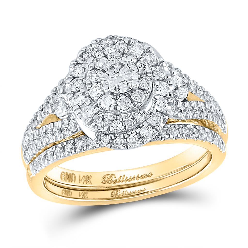 1 CT-Diamond 1/5CT-CRD BELLISIMMO BRIDAL SET CERTIFIED