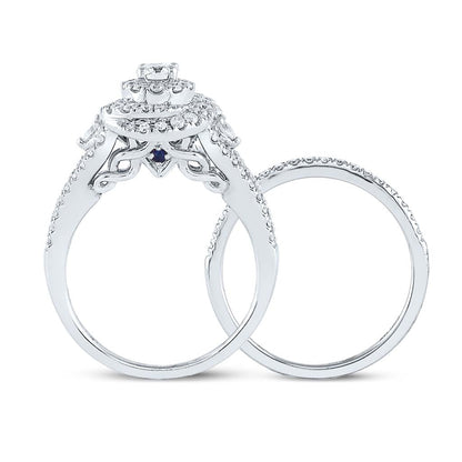 1 CT-Diamond 1/5CT-CRD BELLISIMMO BRIDAL SET CERTIFIED