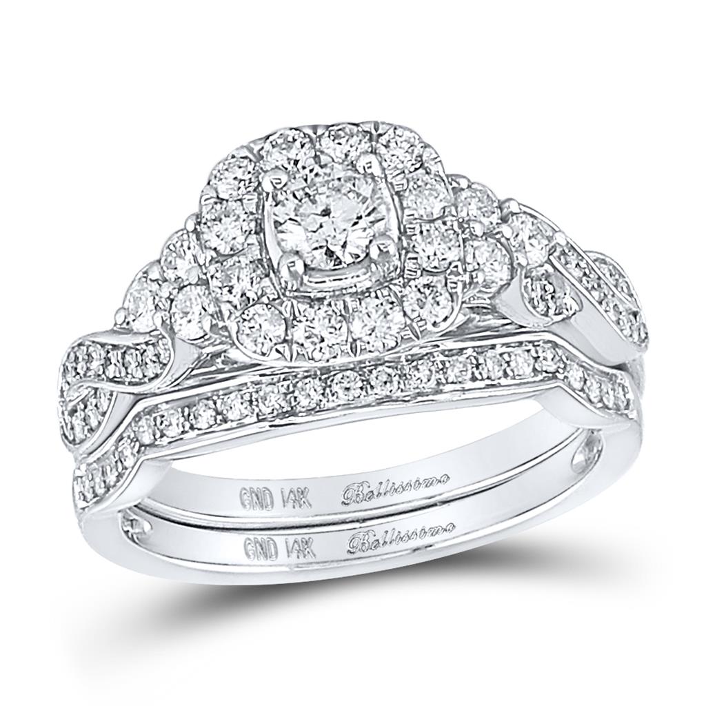 1 CT-Diamond 1/4CT-CRD BELLISIMMO BRIDAL SET CERTIFIED