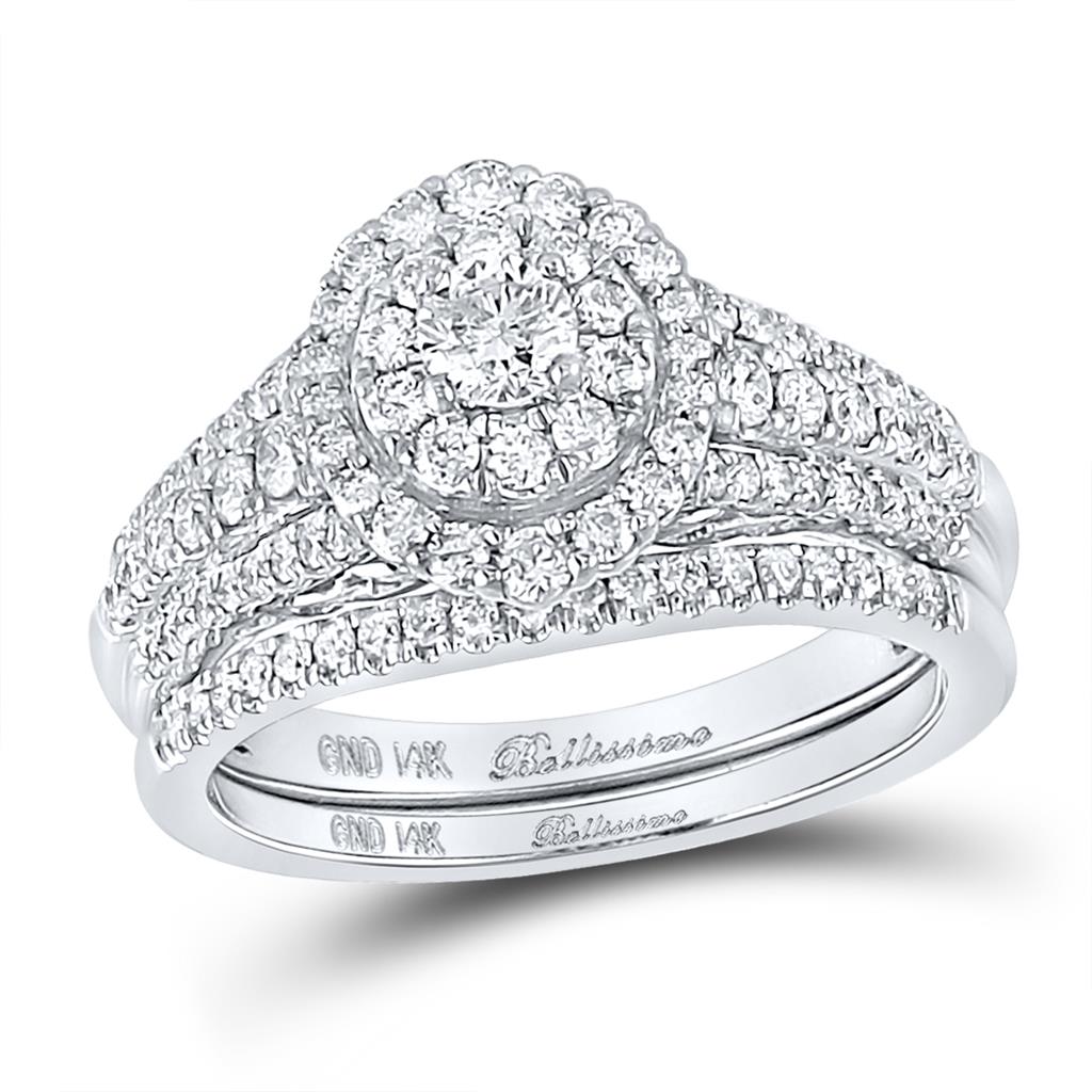1 CT-Diamond 1/5CT-CRD BELLISIMMO BRIDAL SET CERTIFIED