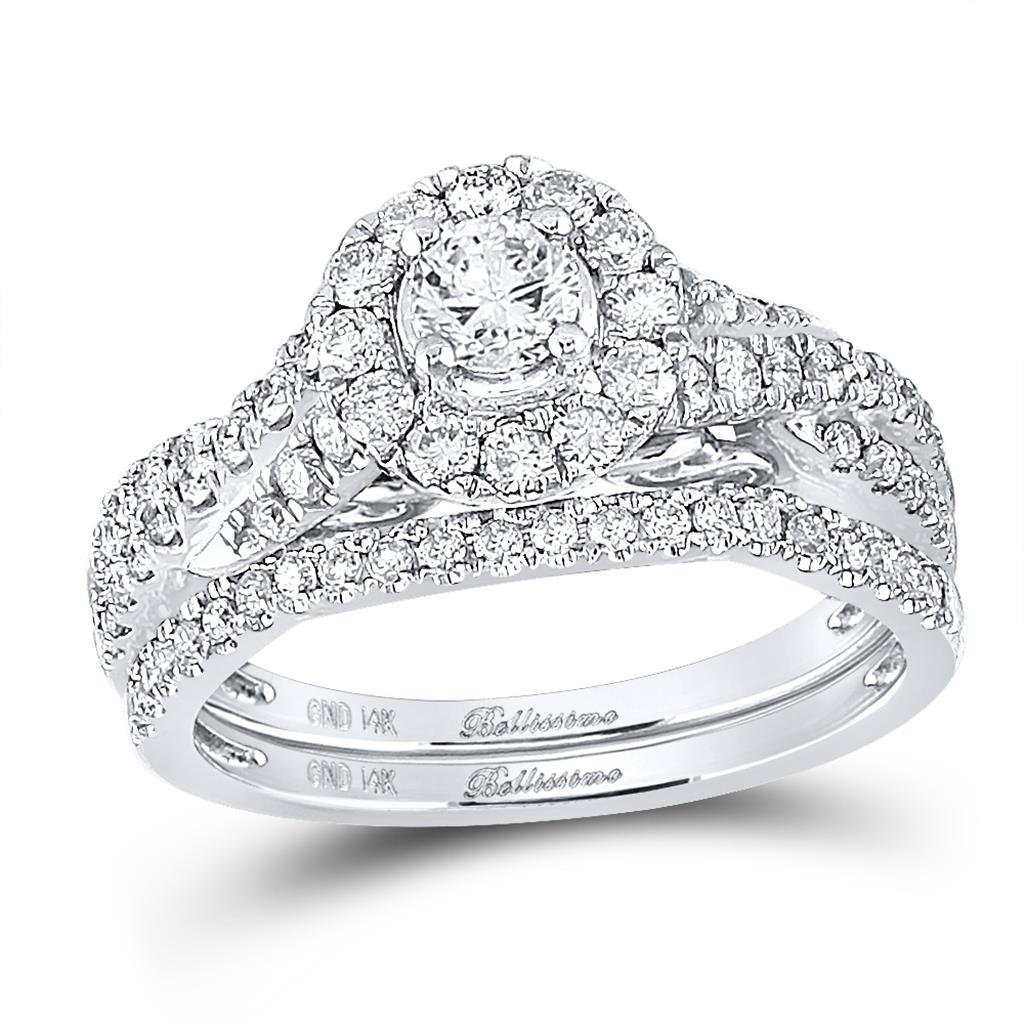 1 CT-Diamond 1/4CT-CRD BELLISIMMO BRIDAL SET CERTIFIED