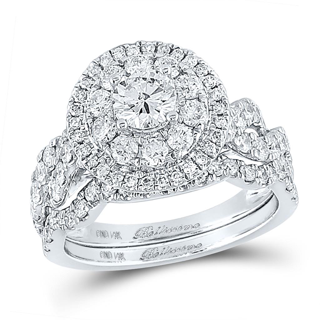 2 CT-Diamond 1/2CT-CRD BELLISIMMO BRIDAL SET CERTIFIED
