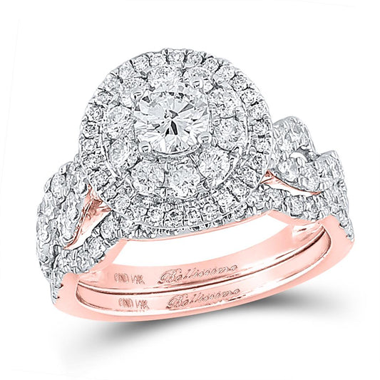 2 CT-Diamond 1/2CT-CRD BELLISIMMO BRIDAL SET CERTIFIED