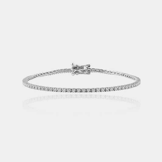 3/4 ct. tw. Diamond Tennis Bracelet in 14K White Gold 7 inch