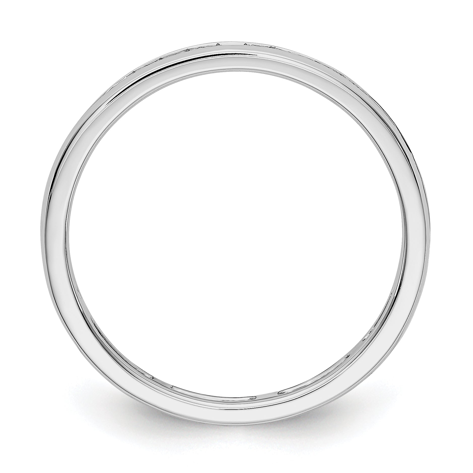 Natural 1/2ct Channel Set Diamond Eternity Wedding Band Ring 14k White Gold
