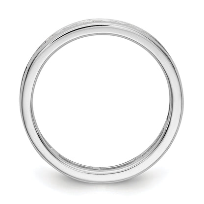 1Ct. Natural Diamond Womens Eternity Wedding Band Ring in 14k White Gold