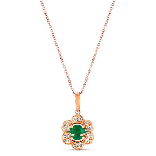 Original Le Vian  Costa Smeralda Emeralds Pendant set in 14K Honey Gold