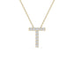 Original Maulijewels 0.10 Carat Natural Diamond Initial " T " Necklace Pendant In 14K Yellow Gold With 18" Cable Chain