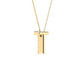 Original Maulijewels 0.10 Carat Natural Diamond Initial " T " Necklace Pendant In 14K Yellow Gold With 18" Cable Chain