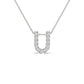 Original Maulijewels 0.11 Carat Natural Diamond Initial " U " Necklace Pendant In 14K White Gold With 18" Cable Chain