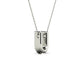 Original Maulijewels 0.11 Carat Natural Diamond Initial " U " Necklace Pendant In 14K White Gold With 18" Cable Chain