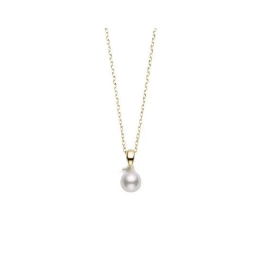 Original Mikimoto Akoya Cultured Pearl Pendant in 18K Yellow Gold - PPS751K