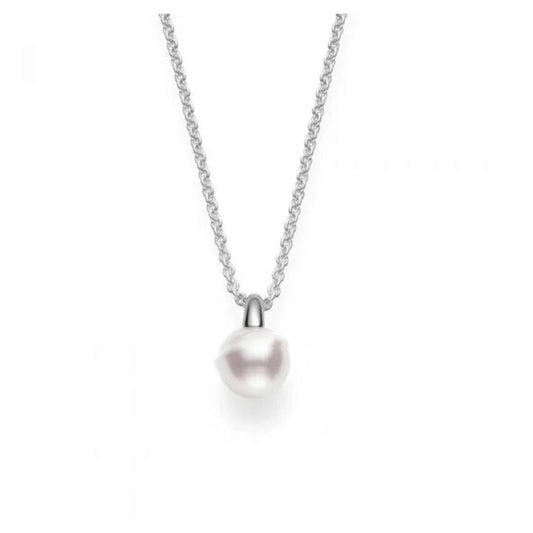 Original Mikimoto Classic Akoya Cultured Pearl Pendant in 18K White Gold -  8.5mm, A+