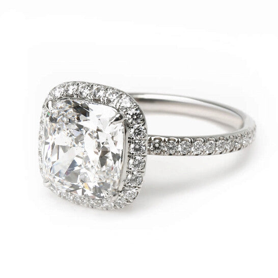 Original Pre-Owned Harry Winston Diamond Engagement Ring in Platinum (2.66 ct Cushion D/VVS2)