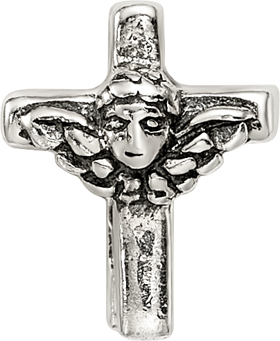 Sterling Silver Reflections Kids Angel Cross Bead