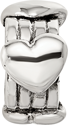 Sterling Silver Reflections Kids Hearts Bead