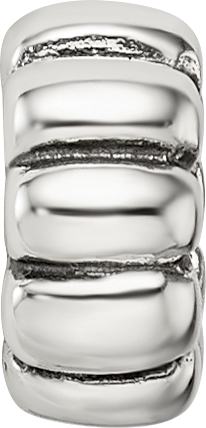 Sterling Silver Reflections Scalloped Spacer Bead