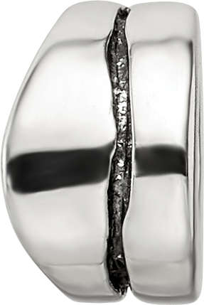 Sterling Silver Reflections Wavy Spacer Bead