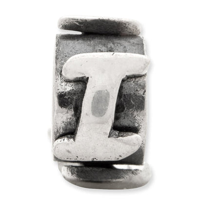 Sterling Silver Reflections Letter I Message Bead