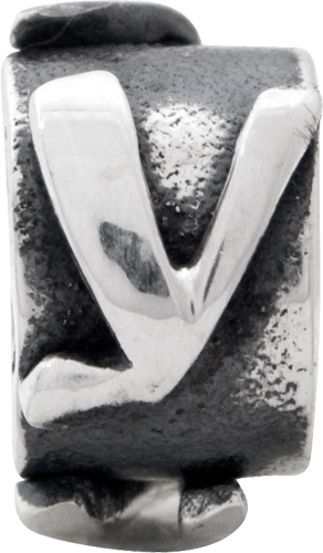 Sterling Silver Reflections Letter Y Message Bead